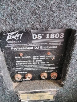 Peavy speakers good condition