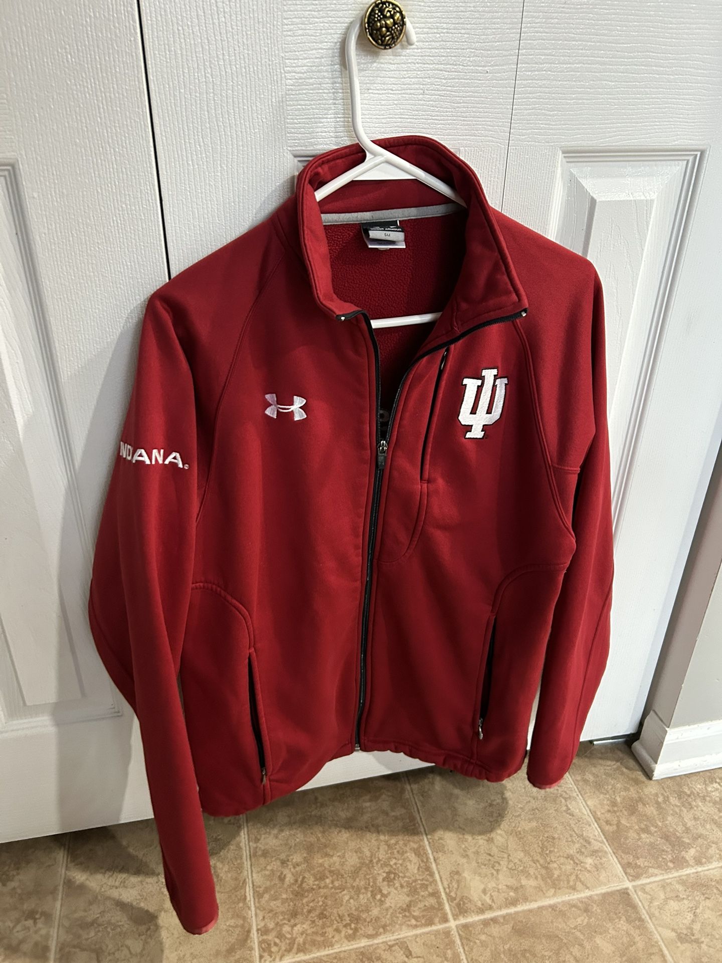 Indiana University Hoosier Zip Up Jacket Size S