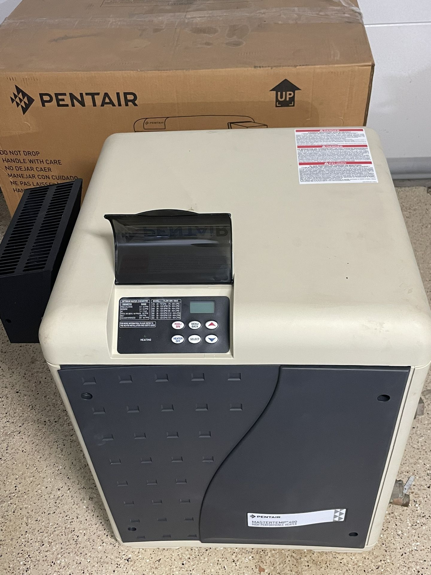 Pentair MasterTemp Pool Heater 400,000 BTU Natural Gas