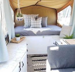 Vintage 1987 StarCraft Nova Pop-Up Camper | Beautifully Renovated Interior