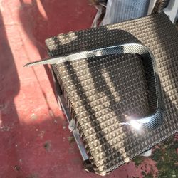 Front Foglight Eyebrow Eyelids carbon fiber