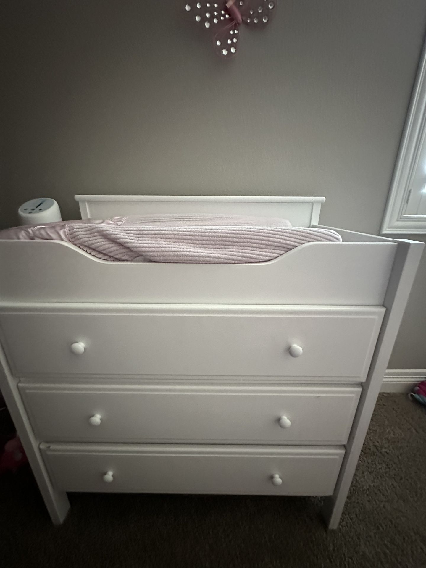 White Changing table