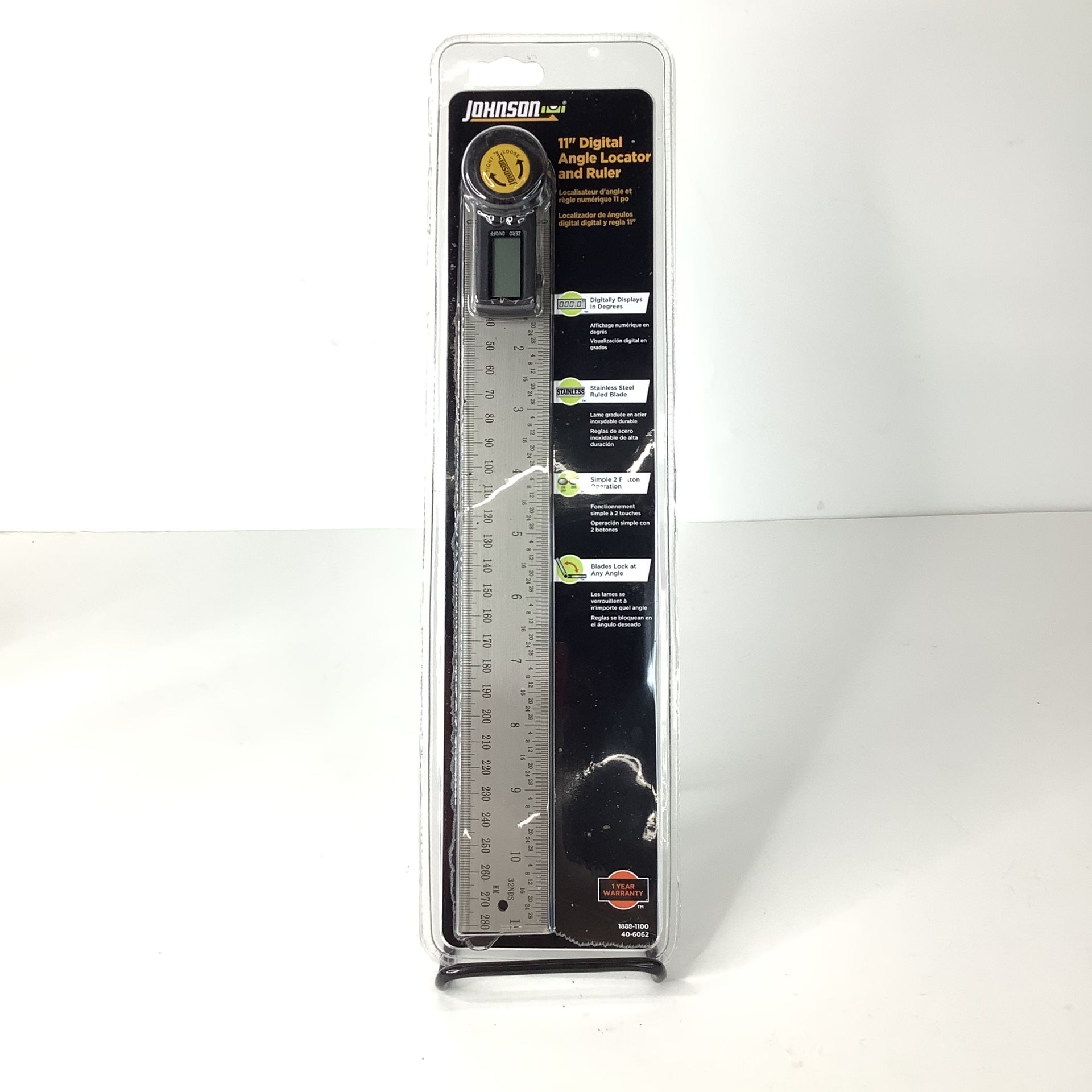 Johnson 11” Digital Angle Locator And Ruler - Brand new