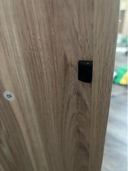 Fluted wooden desk