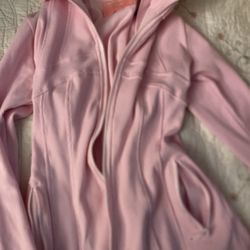 pink zip up