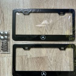 Brand new Mercedes Benz Matte Black License Plate Frame
