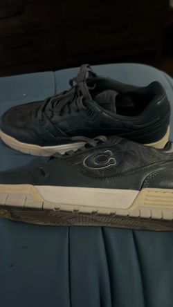 navy blue coach shoes men