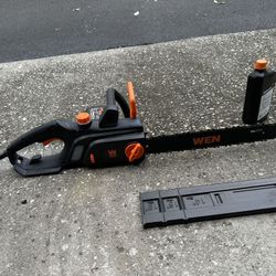 Corded Electric 18 Inch Chain Saw With Chain Lubricant