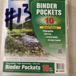 C-Line Super Heavyweight Side Loading Binder Pockets. - Sealed