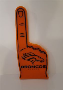NWT Official Denver Broncos #1 Fan Foam Finger - Game Day Sports Fan Gear