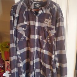 Harley Davidson Flannel Shirt
