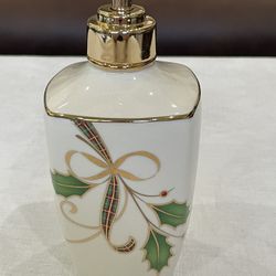 Lenox Holiday Nouveau Dimension Collection ceramic lotion dispenser.