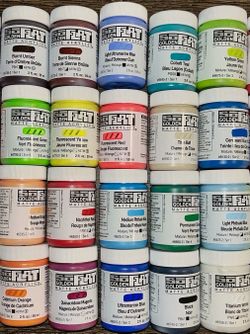 GOLDEN SO-FLAT MATTE ACRYLIC PAINT JARS