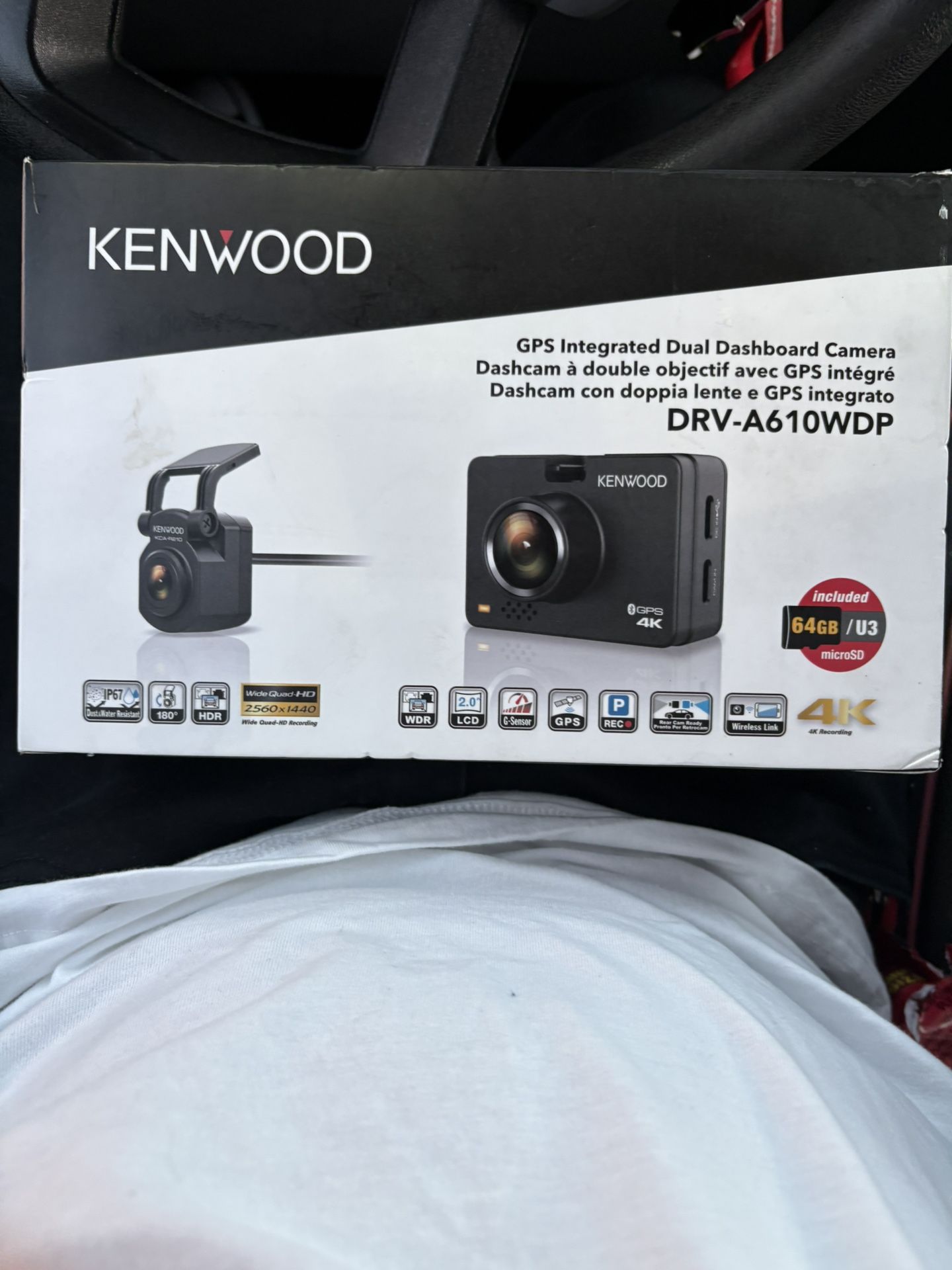 Kenwood GPS Integrated Dual Dashboard Camera