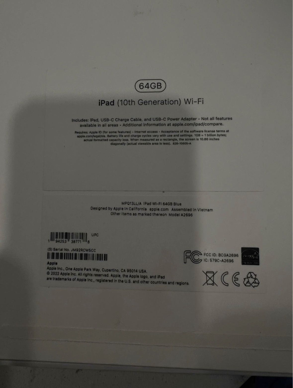 iPad 10th Gen