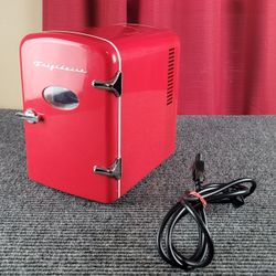 Frigidaire Retro 9-Can Portable Mini Fridge, RED