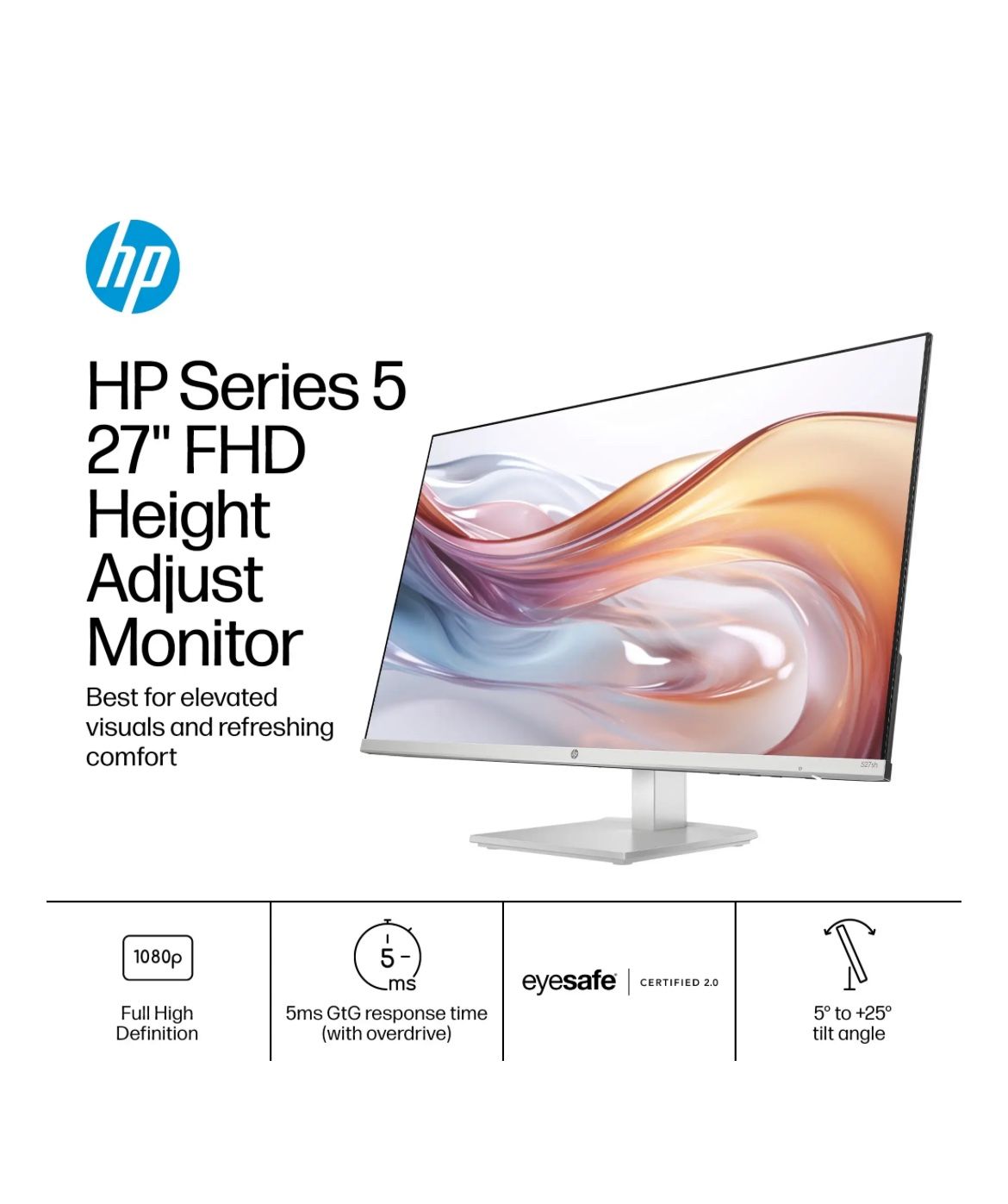 HP 27” Computer Monitor