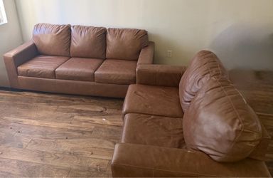 Leather Sleeper plus Matching Couch