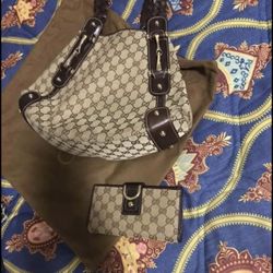 Authentic Gucci  With Matching Wallet