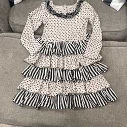 Mustard pie Girls Ruffle Dress Size 8