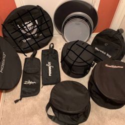 Bags, Mesh Heads For Drum Set