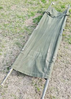 Army Cot with New replacement cover