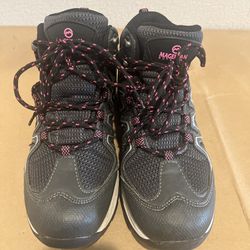 Magellan women's Hiking Waterproof Boots Lace Up Gray Size 7.5B