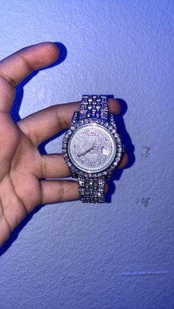 Iced out Rolex datejust