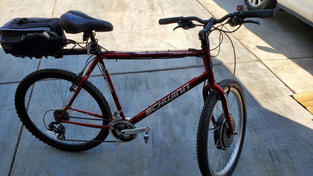 Schwinn Frontier Mountain Bike Electric Bike Schwinn Xl Frame 26 In Tires Schwinn Frontier Mountain Bike Electric Bike Schwinn Xl Frame 26 In Tires