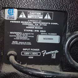 Fender Frontline 45 Watt Amplifier