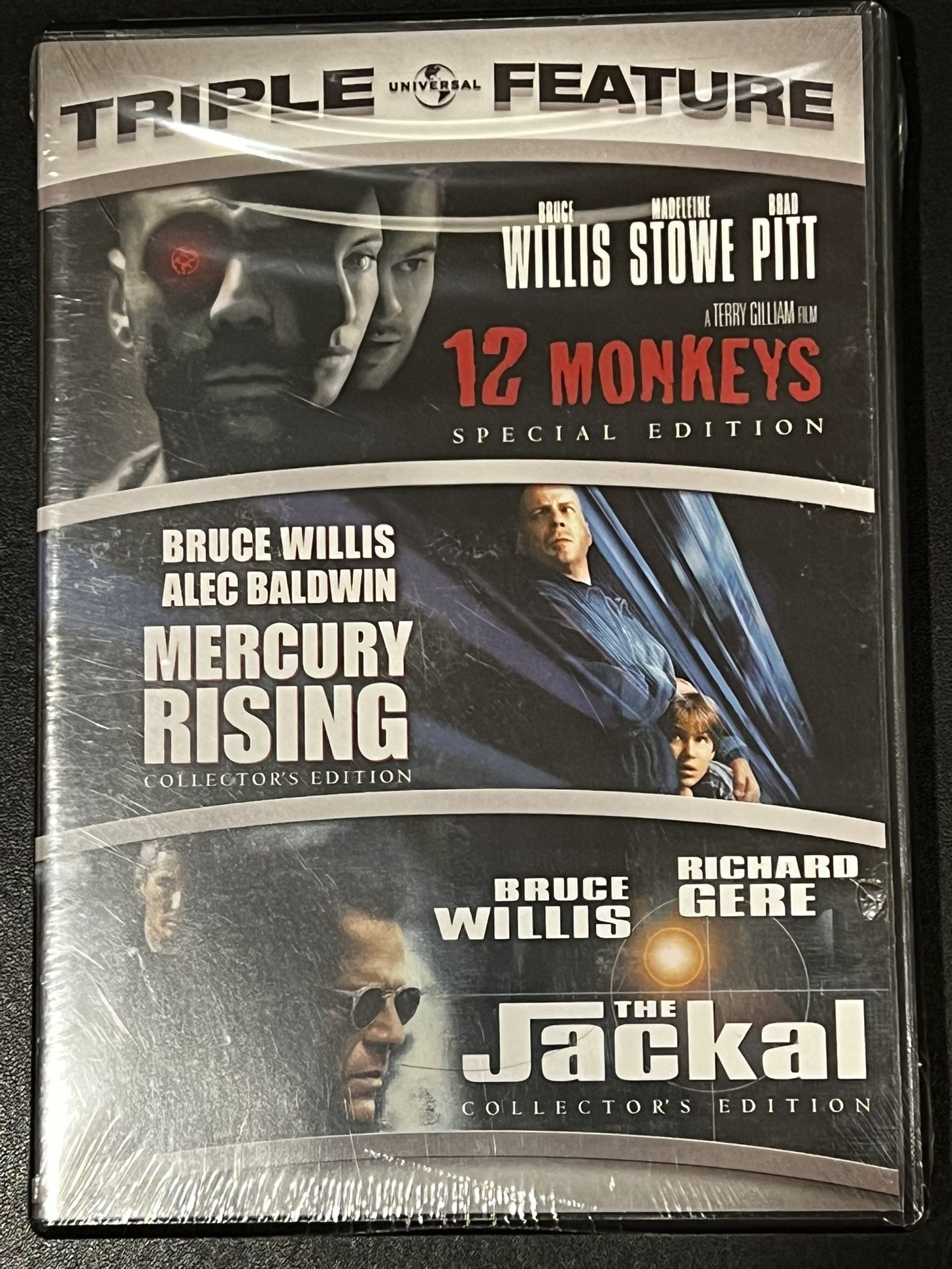 12 Monkeys/ Mercury Rising/ The Jackal