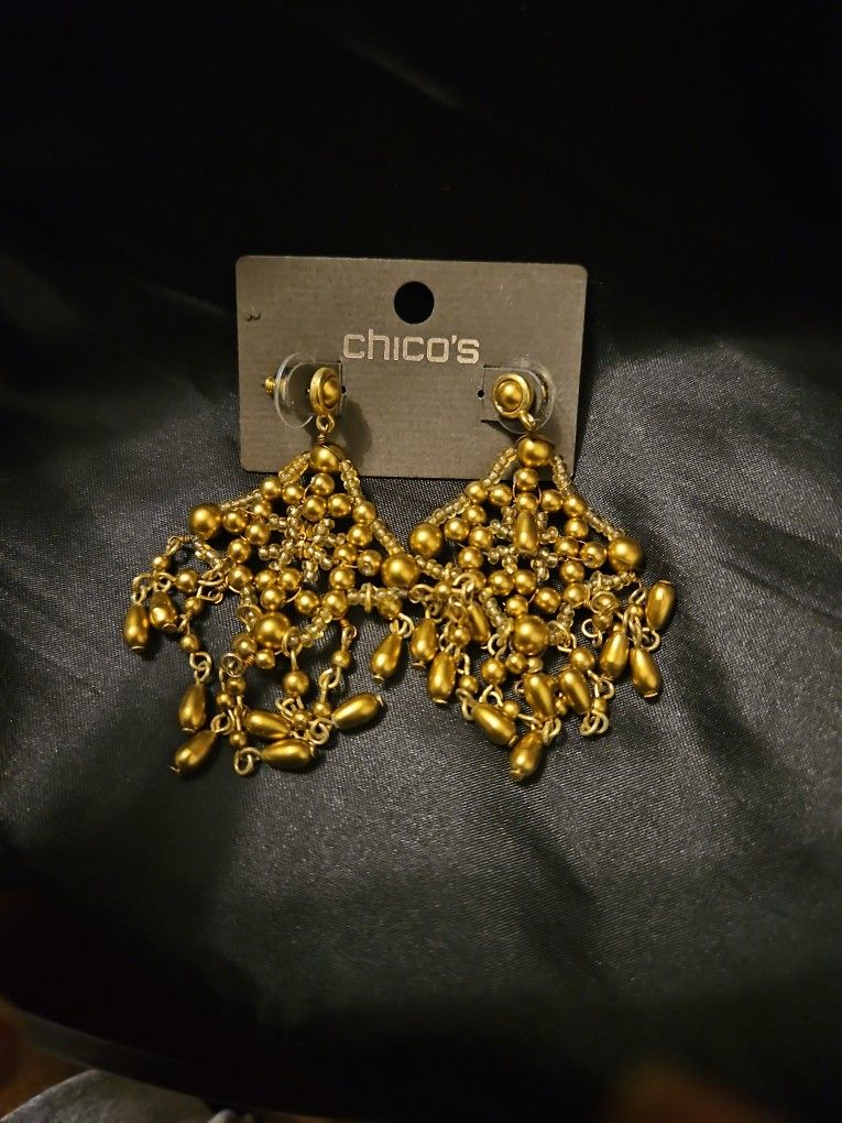 Chico's Dangle Ball Earrings