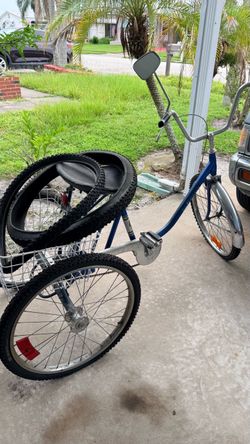 Adult Tricycle with Rear Basket