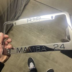 RIP MAMBA LICENSE PLATE FRAME