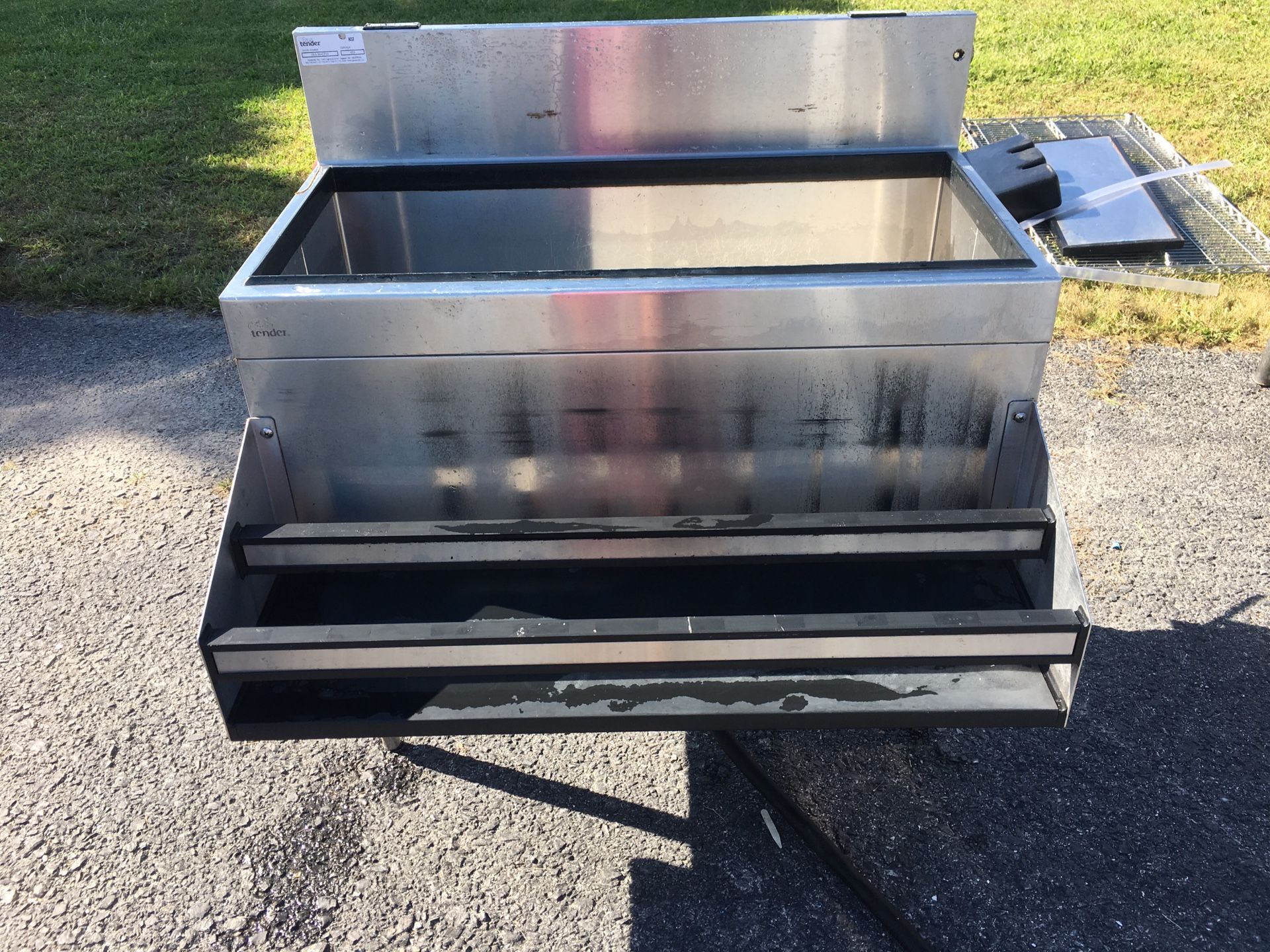 Glastender Stainless Steel Ice Bin w Dual Speedwell