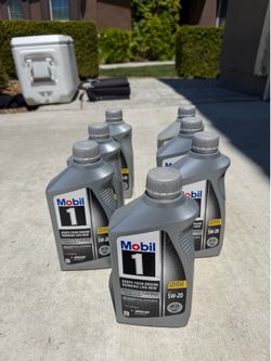 5W-20 Mobil 1 fully synthetic engine oil