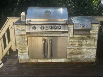Trade outdoor bbq island project