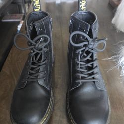 Doc Martens Kids' Zavala Lace Up/Zip Up Boot.