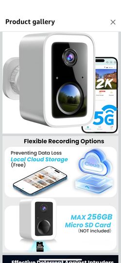 2K Security Camera Wireless Outdoor Brand New