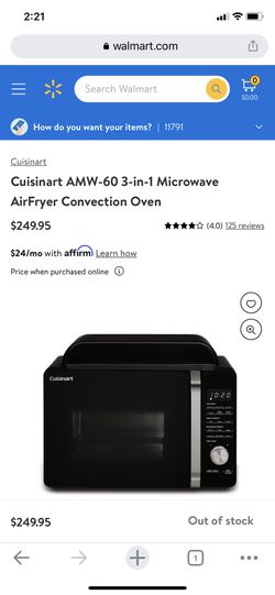 Cuisinart 3-in-1 Microwave Air Fryer Oven Review