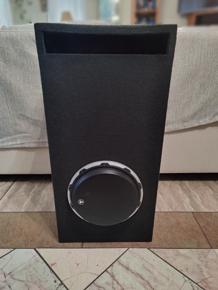JL Audio 10W6v2-D4 W6v2 Series 10" subwoofer with dual 4-ohm voice coils In Subwoofer Enclosure (2 Subs In Box Available)