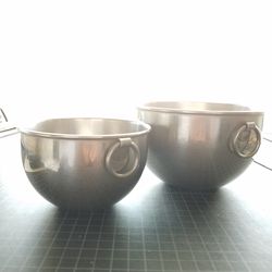 Vintage Revere Ware 1801 nesting stainless steel bowls