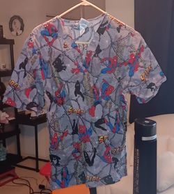 Scrub Top Spider Man Medium.