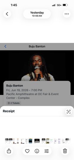 Reggae tickets CIRCLE area