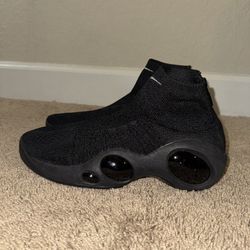 Nike Air Flight Bonafide Sock Shoes Triple Black Men Sixe 12 Jason Kidd Zip Knit 917742-004