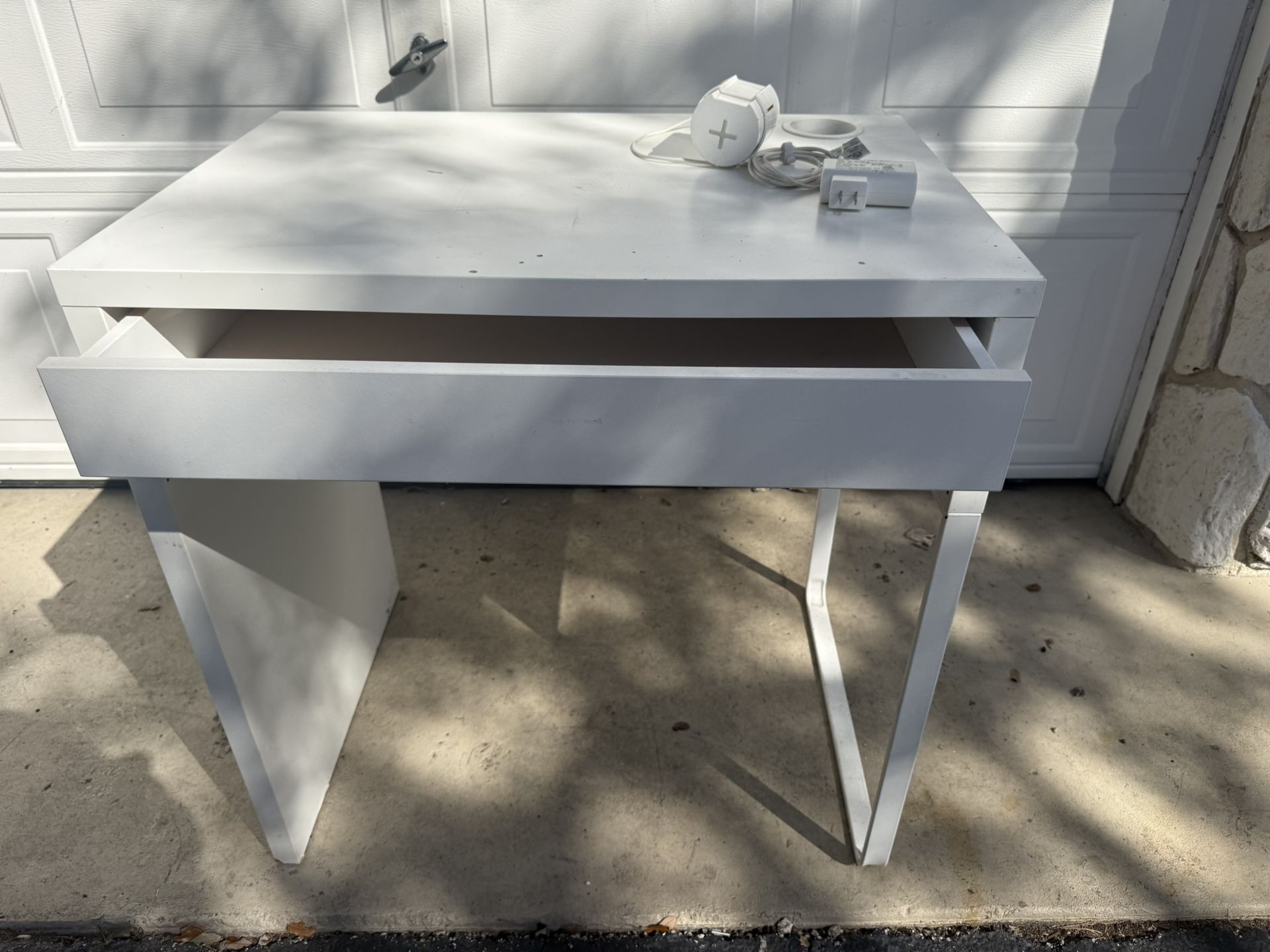 Child’s IKEA desk with wireless charging desk