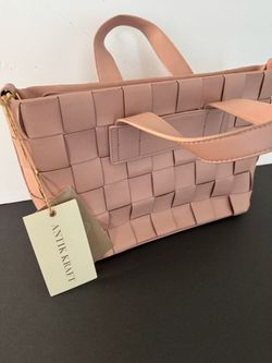 Antik Kraft Basket Weave Tote Purse NWT