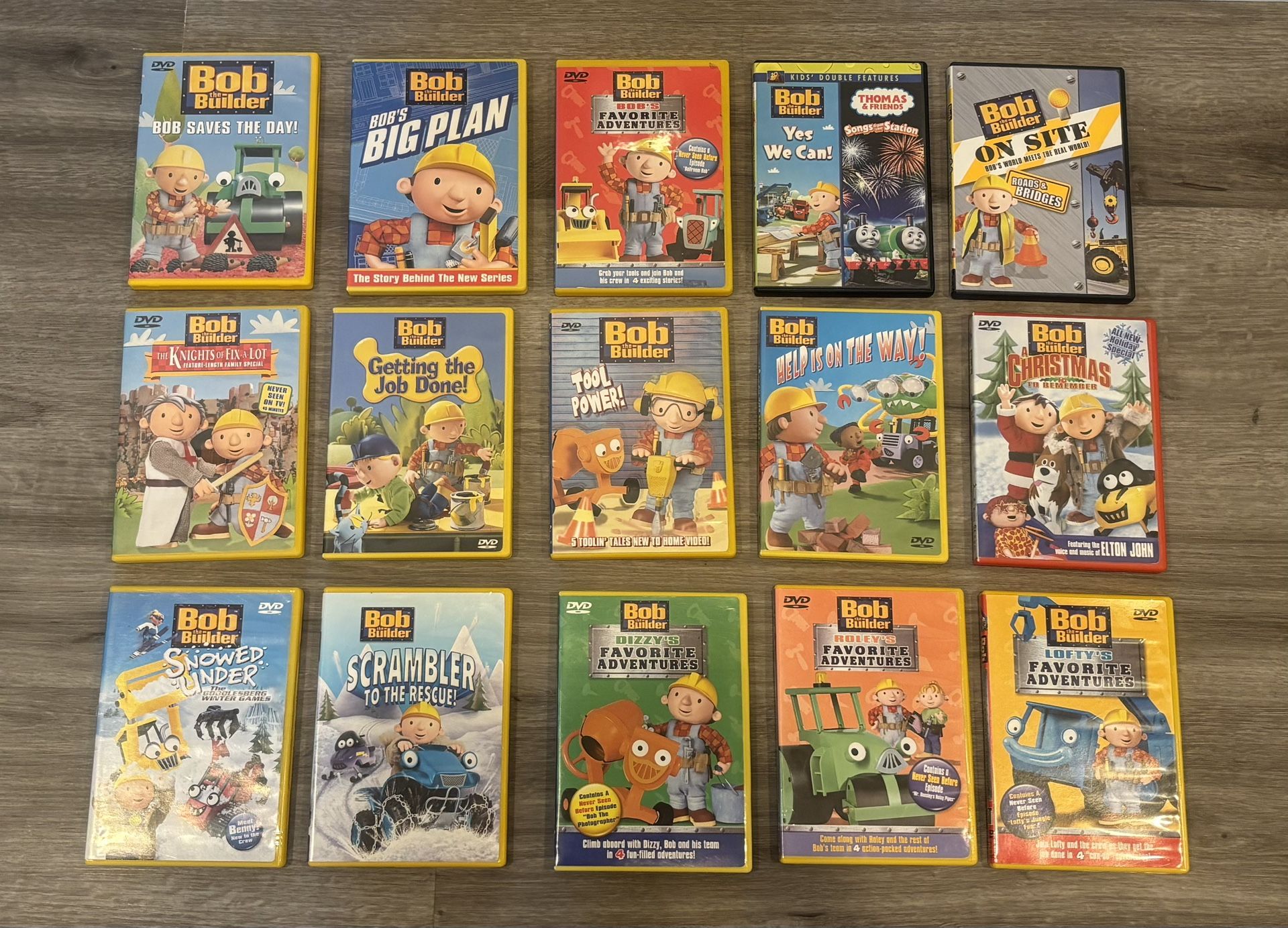 15 Bob The Builder DVDs Movies Hit Entertainment Lofty Roley Muck Spud