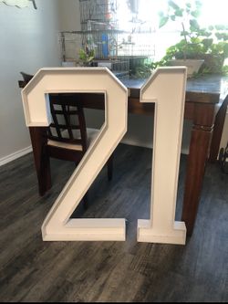 Number stand for parties and birthday
