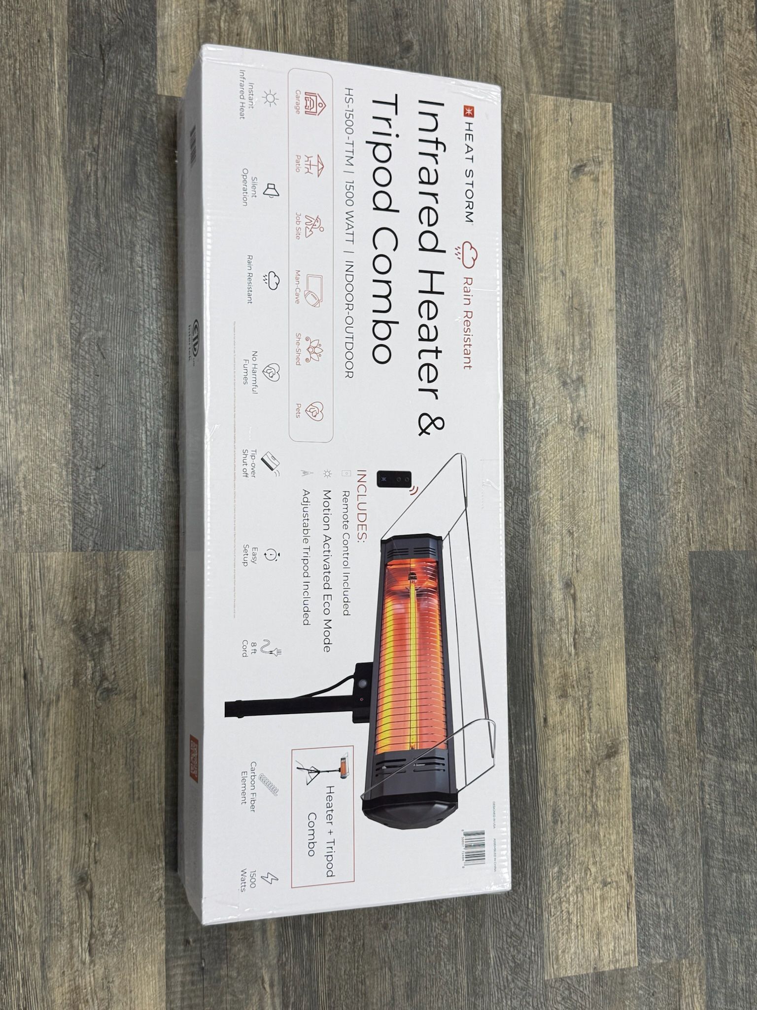 HEAT STORM HS-1500-TTM Tradesman 1,500-Watt Electric Outdoor Portable Space Heater with Tripod